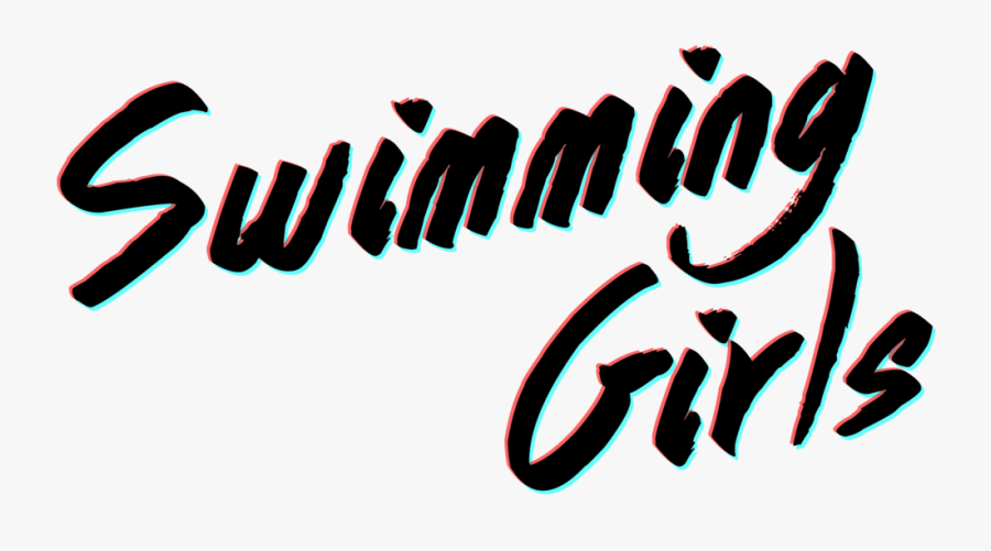 Swimming Girls Logo, Transparent Clipart