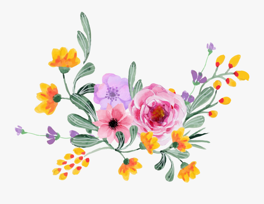 ##boquet #bouquet #flowers #floral #ftestickers - Watercolour Bouquet Of Flowers, Transparent Clipart