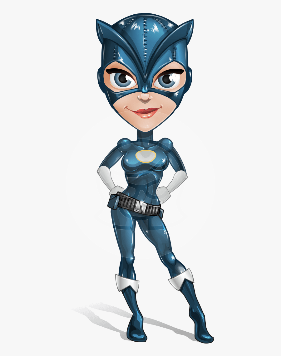 Download Fit Girl With Superhero Costume Cartoon Vector Character ...