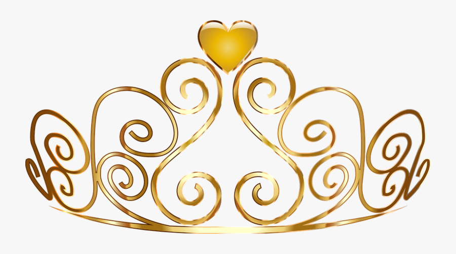 Tiara Crown Female Woman Roya - Gold Princess Crown Png, Transparent Clipart