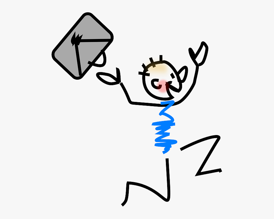 Postman, Mailman, Running, Letter, Post, Stickman - Stickman Postman, Transparent Clipart