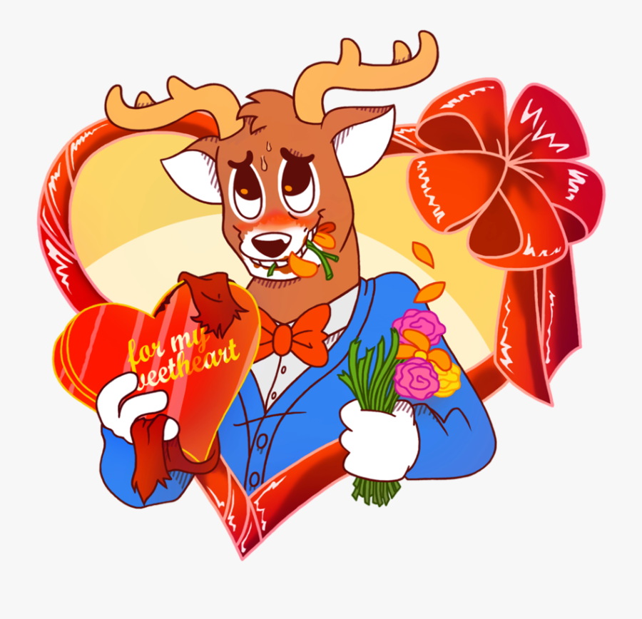 For My Sweetheart [valentine"s Commission] - Cartoon, Transparent Clipart
