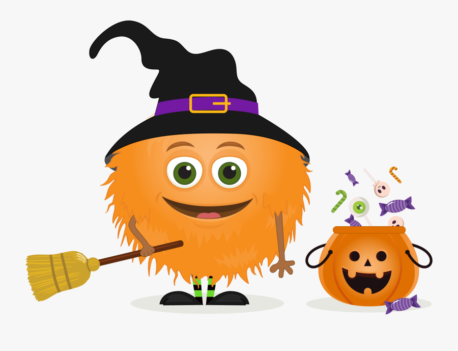 Nugget Says Happy Halloween - Cartoon, Transparent Clipart