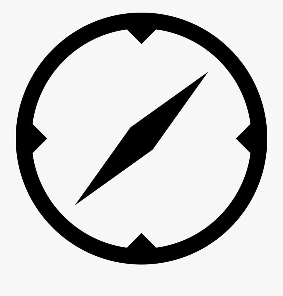 Simpleicons Places Compass Tool For Orientation - Ship Navigation Icon, Transparent Clipart