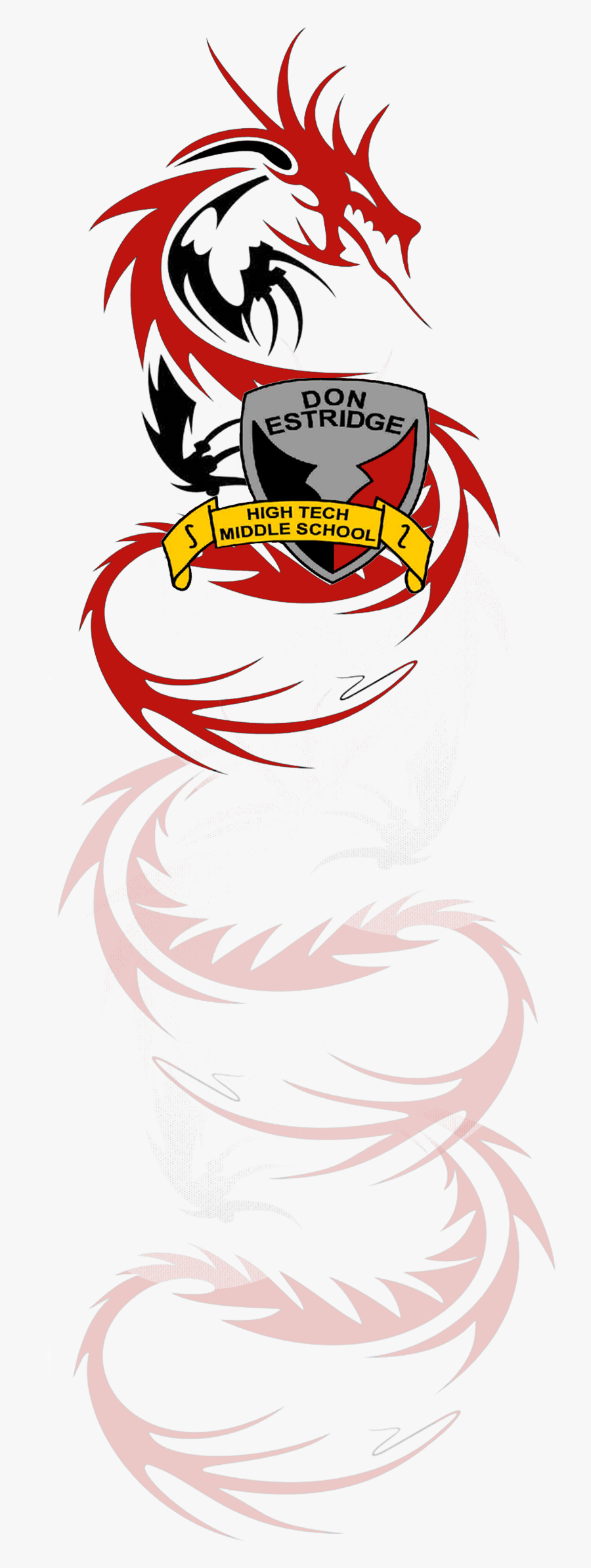 Dragon Tattoo White Background, Transparent Clipart