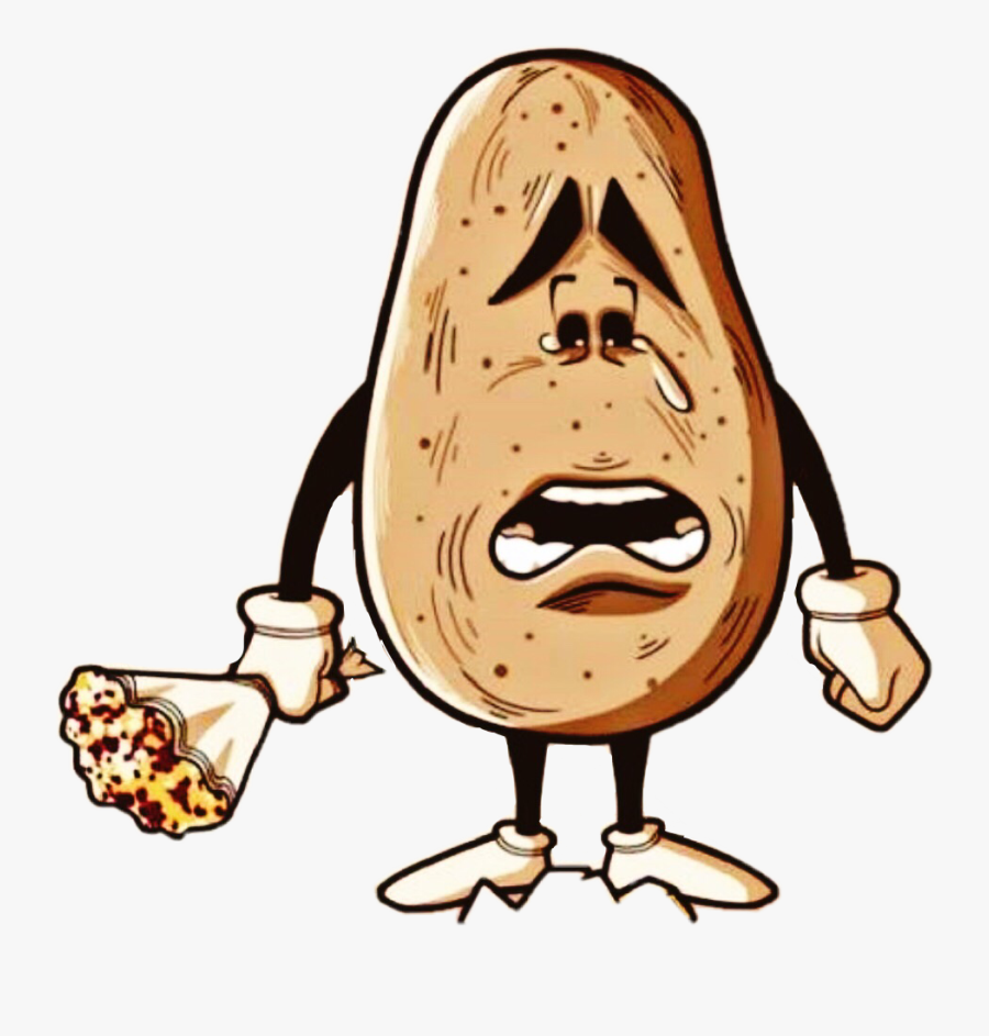 #sadpotato #sad #toolatetoolate #disappointed #damn, Transparent Clipart