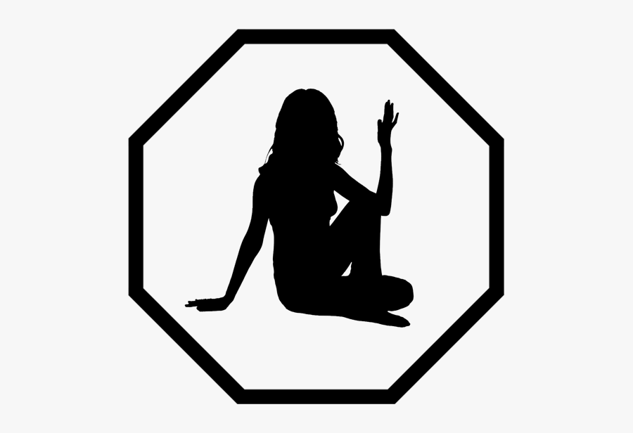 Stop Drop Without Walls - Silhouette, Transparent Clipart