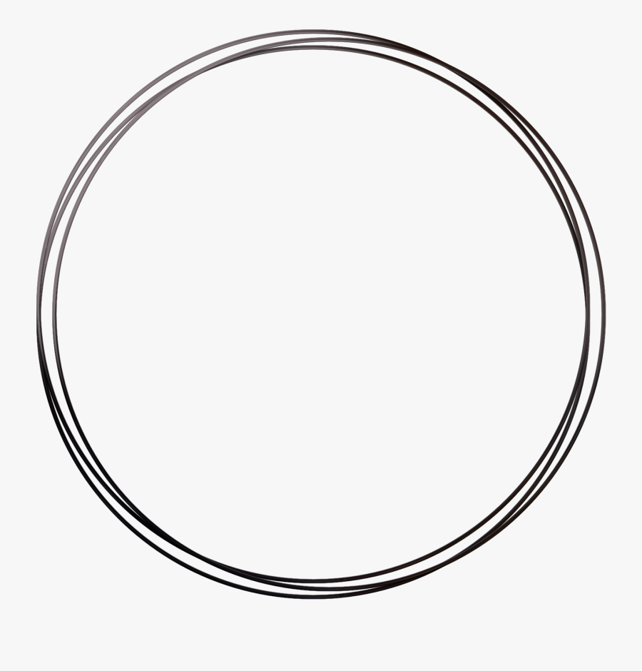 White Png Round - Transparent Black Round Frame Png, Transparent Clipart