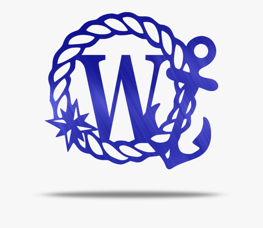 Anchor Rope Personizable Metal Wall Art - Nautical Silhouette, Transparent Clipart