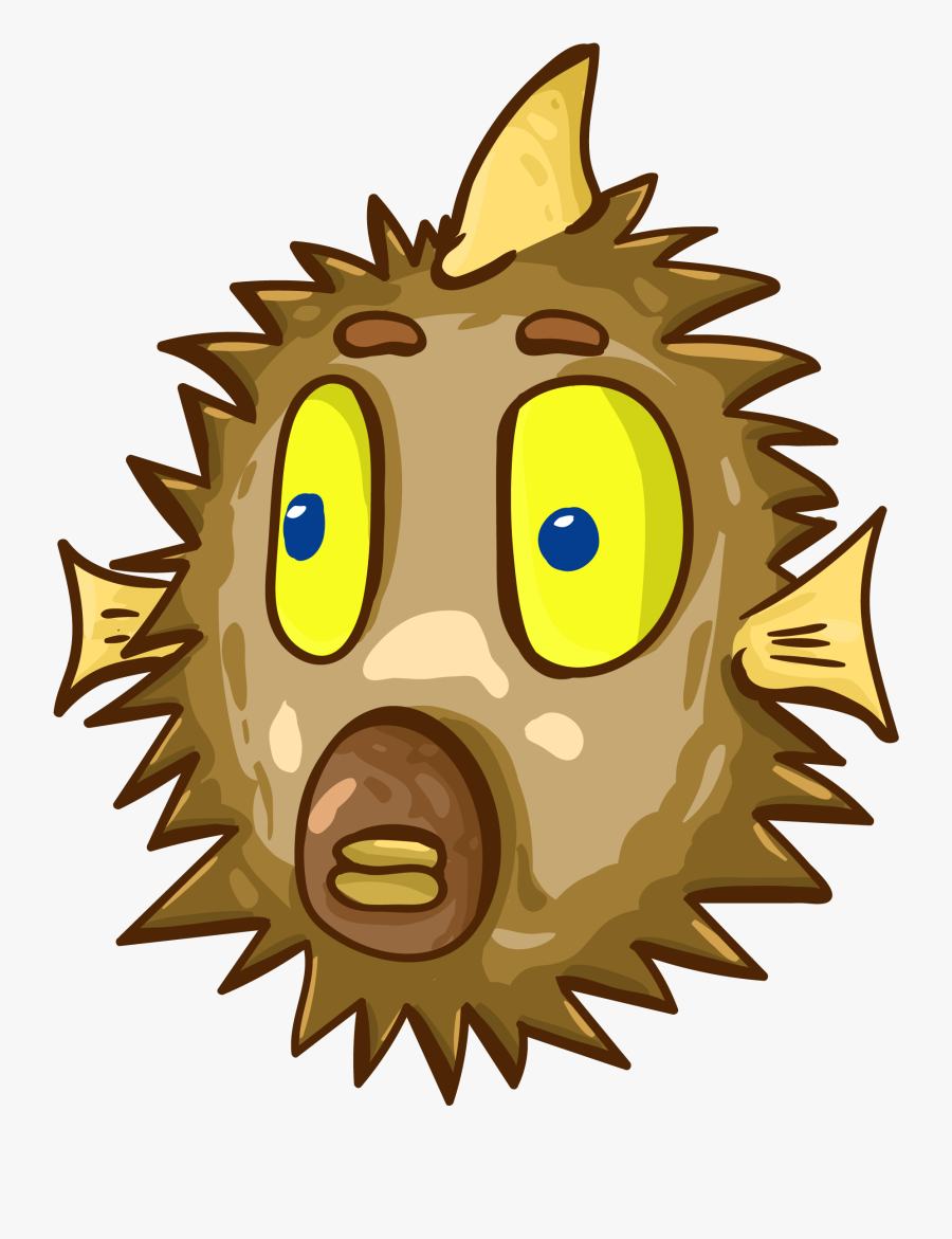 Cartoon Funny Diodontidae - Т25 1701318в, Transparent Clipart