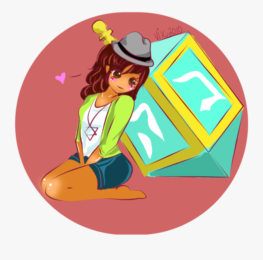 Anime Girl Hanukkah, Transparent Clipart