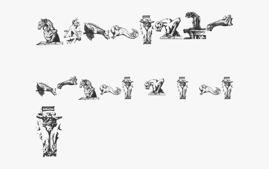 Gargoyle Art, Transparent Clipart