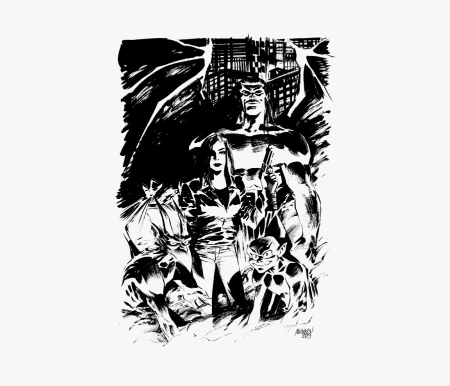 Gargoyles Cartoon Art, Transparent Clipart