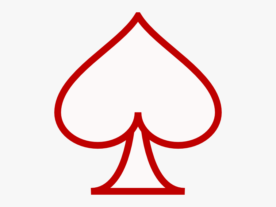 White Ace Of Spades Png, Transparent Clipart