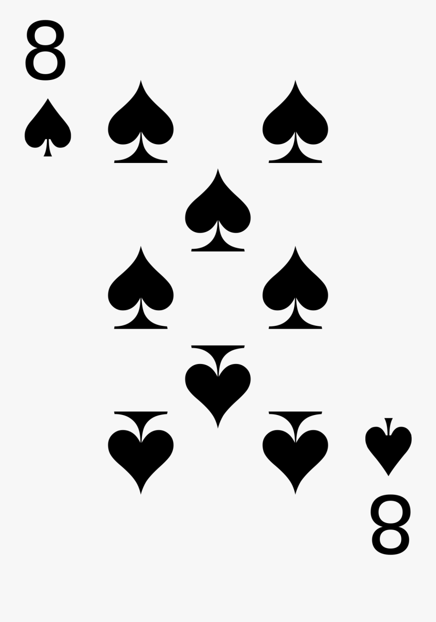 4 Of Spade Card, Transparent Clipart
