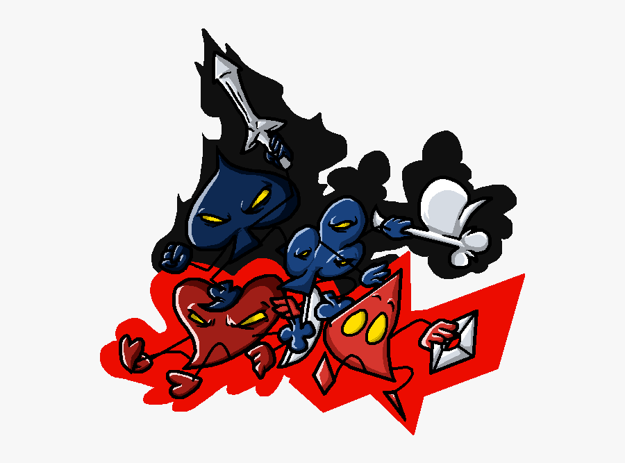 Spades Clubs Hearts Diamonds - Cartoon, Transparent Clipart
