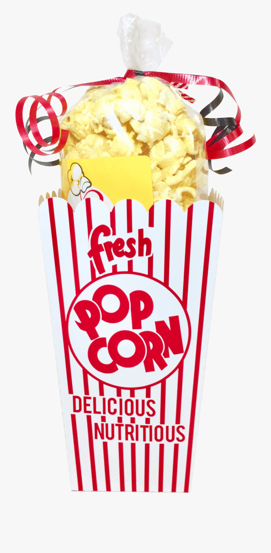 Basics Popcorn Gift Box - Popcorn Box, Transparent Clipart