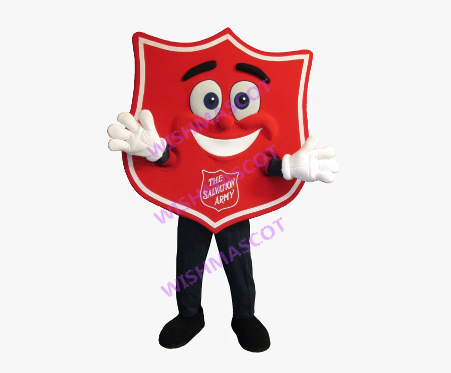 Salvation Army Shield Mascot Costume - Blank Salvation Army Shield, Transparent Clipart