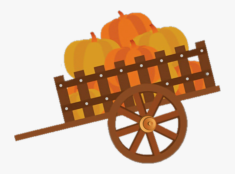 #autumn #wagon #pumpkin - Fall Clipart, Transparent Clipart