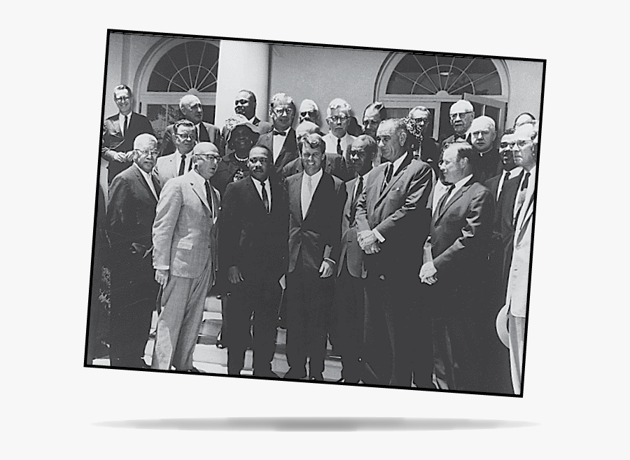 Photograph Of White House Meeting With Civil Rights - Civil Rights Leaders, Transparent Clipart