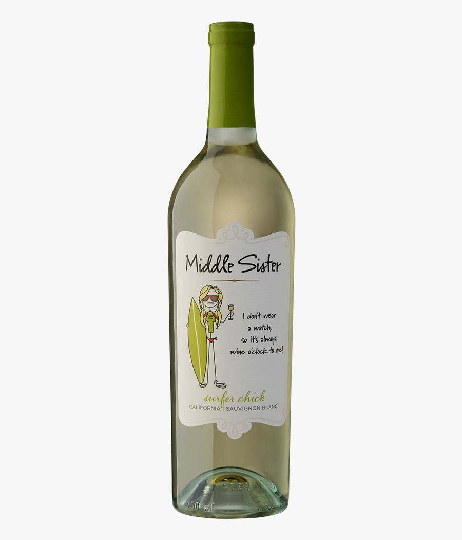 Middle Sister Wine, Transparent Clipart
