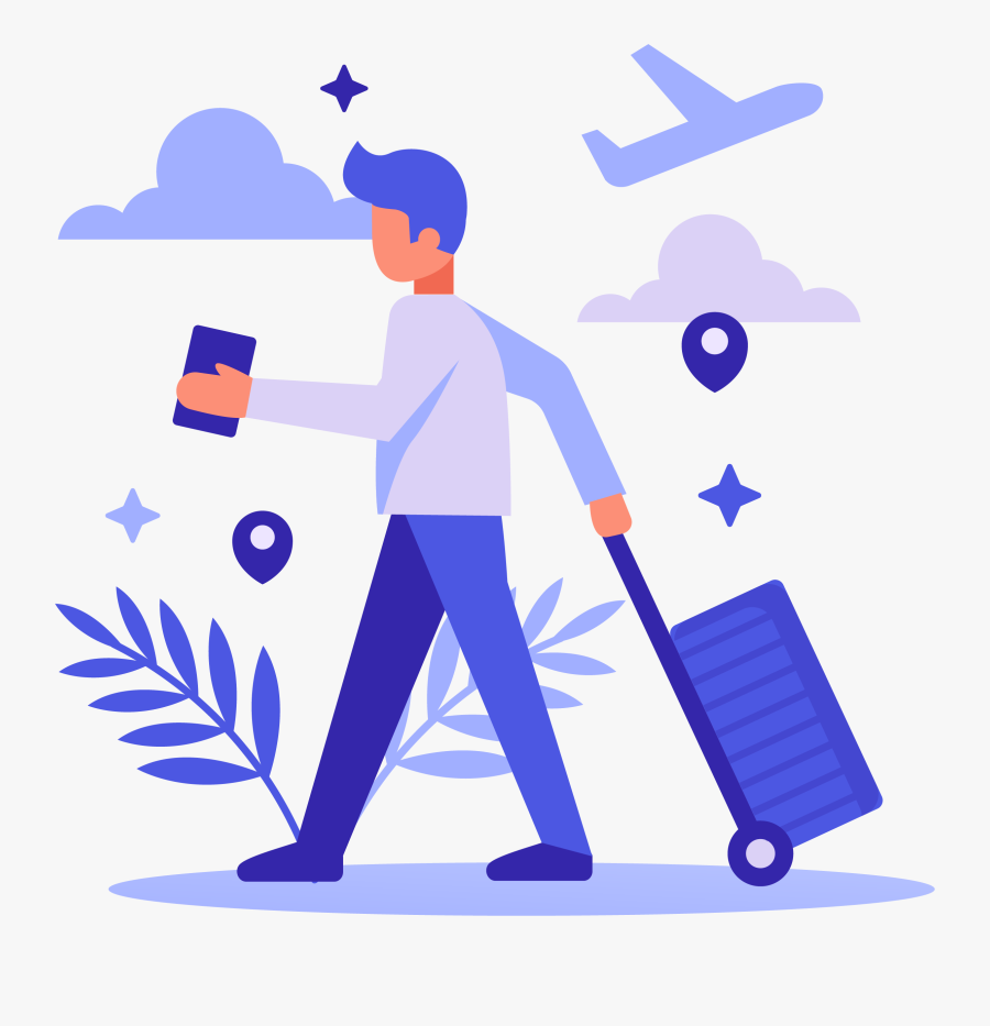 Backpack Travel Logo, Transparent Clipart