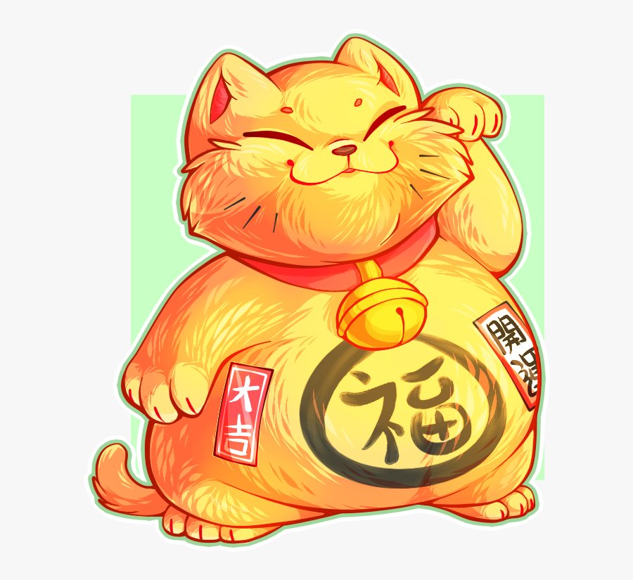 Fat Cat - Cartoon, Transparent Clipart