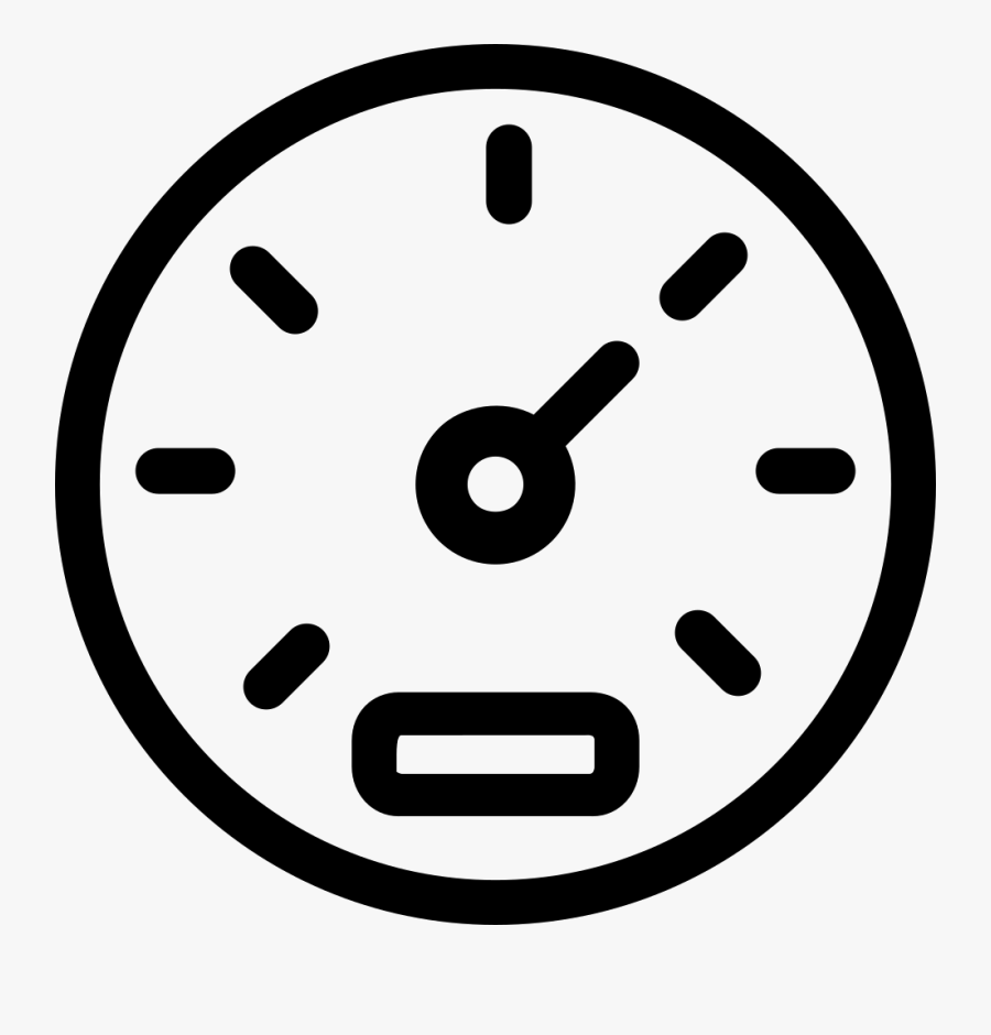 Speedometer - Wall Clock Icon, Transparent Clipart
