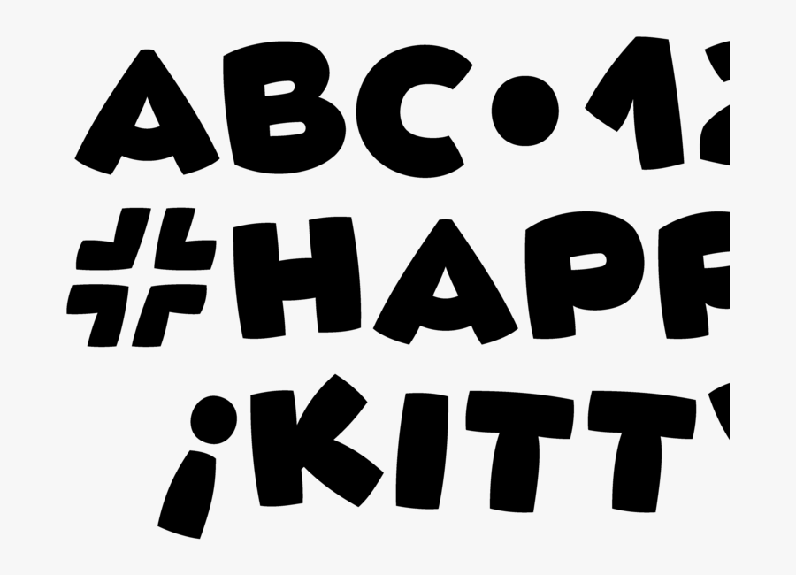 Otc Fat Cats Glyph Character Typography Typeface Type, Transparent Clipart