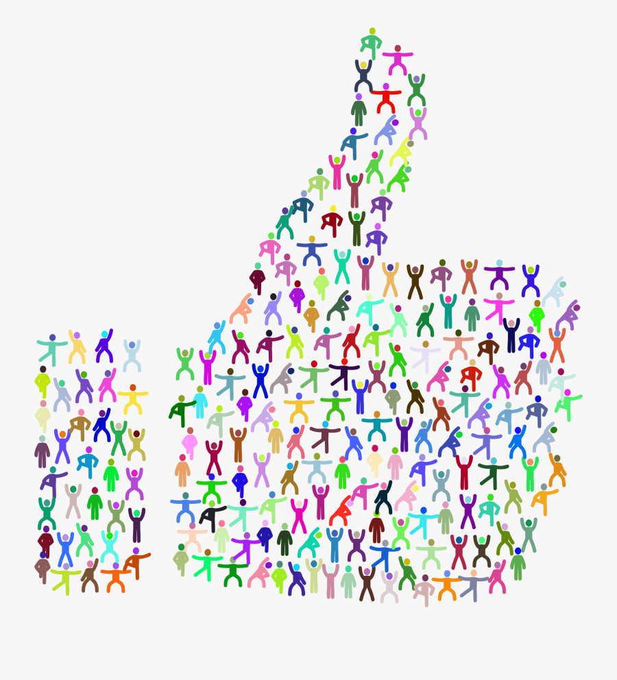 Thumbs Up Fitness Prismatic Clip Arts - Clipart De Fitness, Transparent Clipart