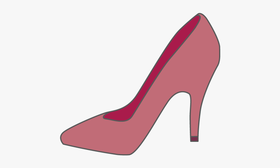 Heel Clip Illustration - Basic Pump, Transparent Clipart