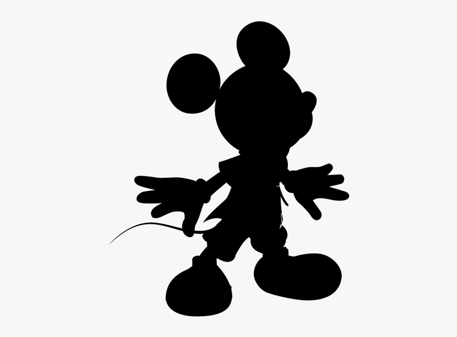 Mickey Mouse Silhouette Transparent Background, Transparent Clipart