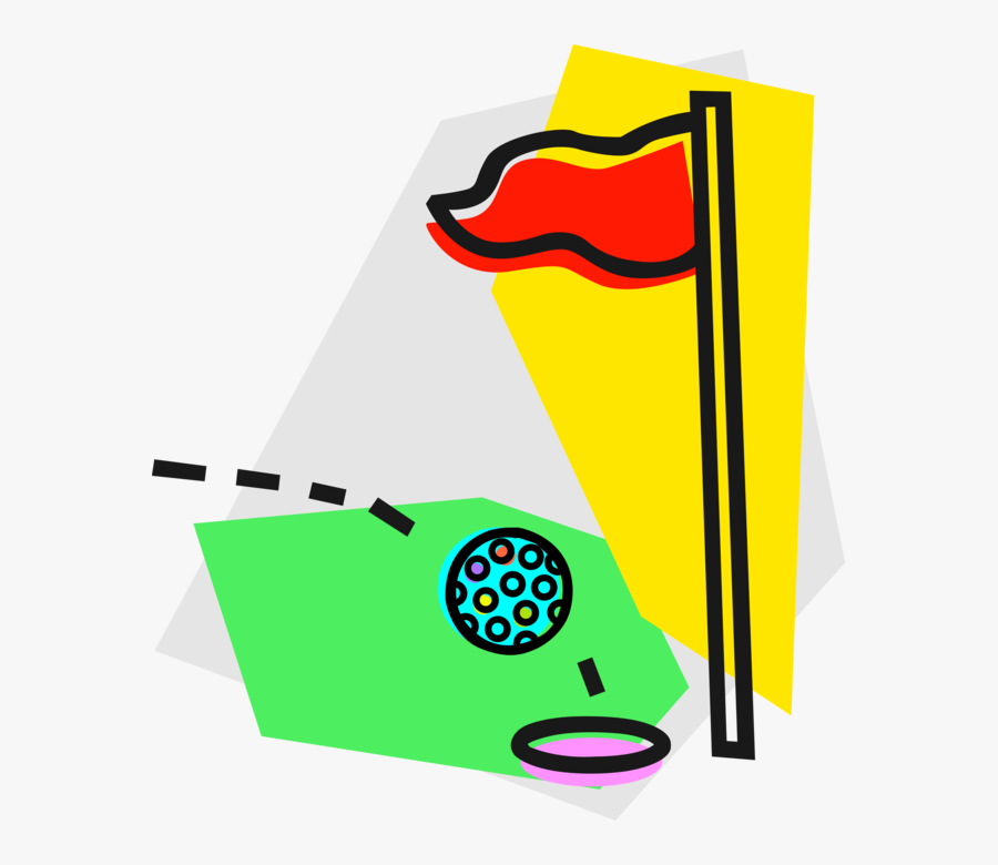 Vector Illustration Of Sport Of Golf Ball Goes Into, Transparent Clipart