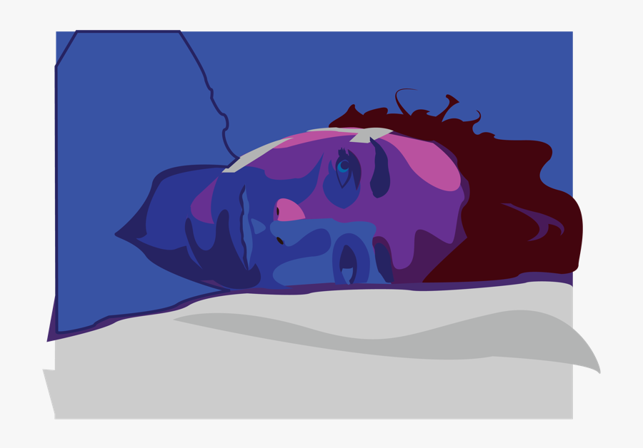 When You Just Don’t Want To Get Out Of Bed Girl Sleeping - Illustration, Transparent Clipart