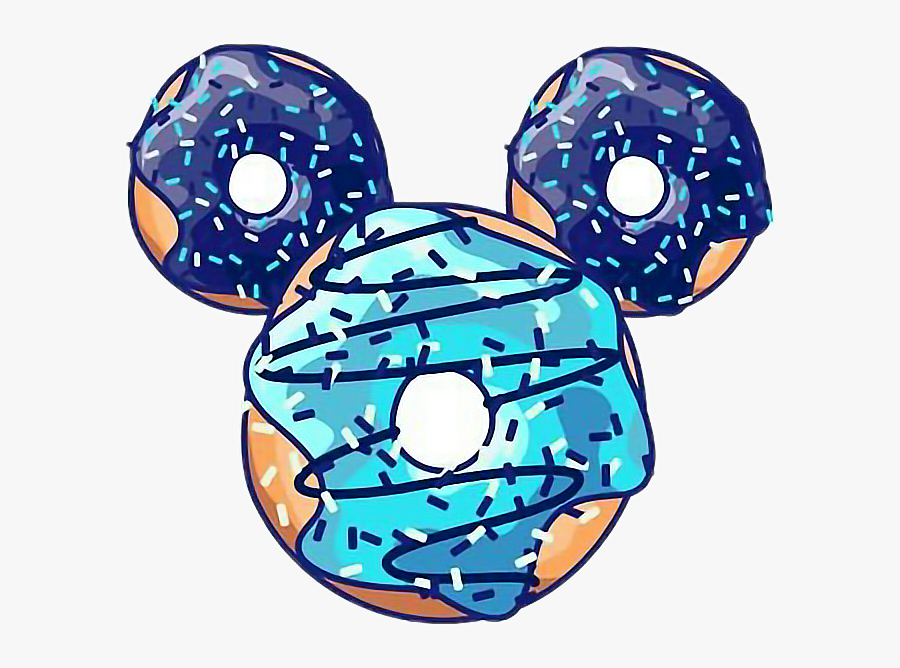 Disney Mikey Food Cool - Donut Stickers, Transparent Clipart