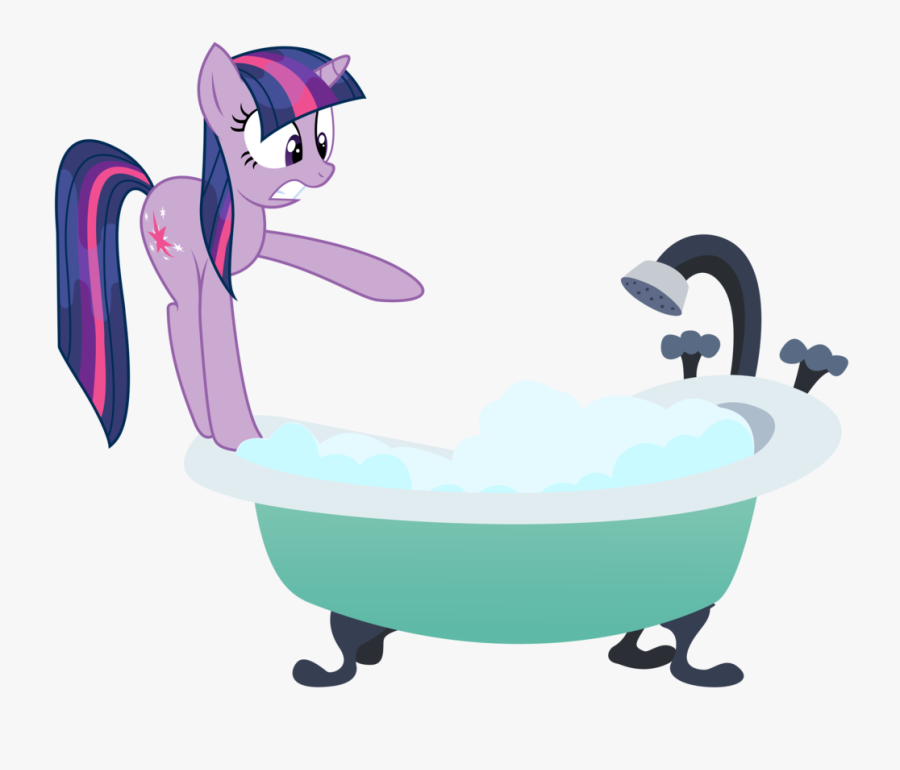 Twilight And Bathtub - Cartoon Transparent Background Bathtub, Transparent Clipart
