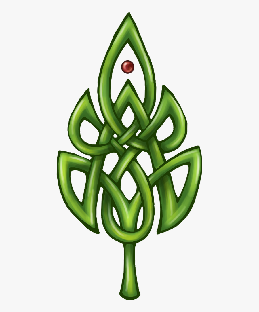 Willow Drawing Celtic - Celtic Knot Leaf, Transparent Clipart