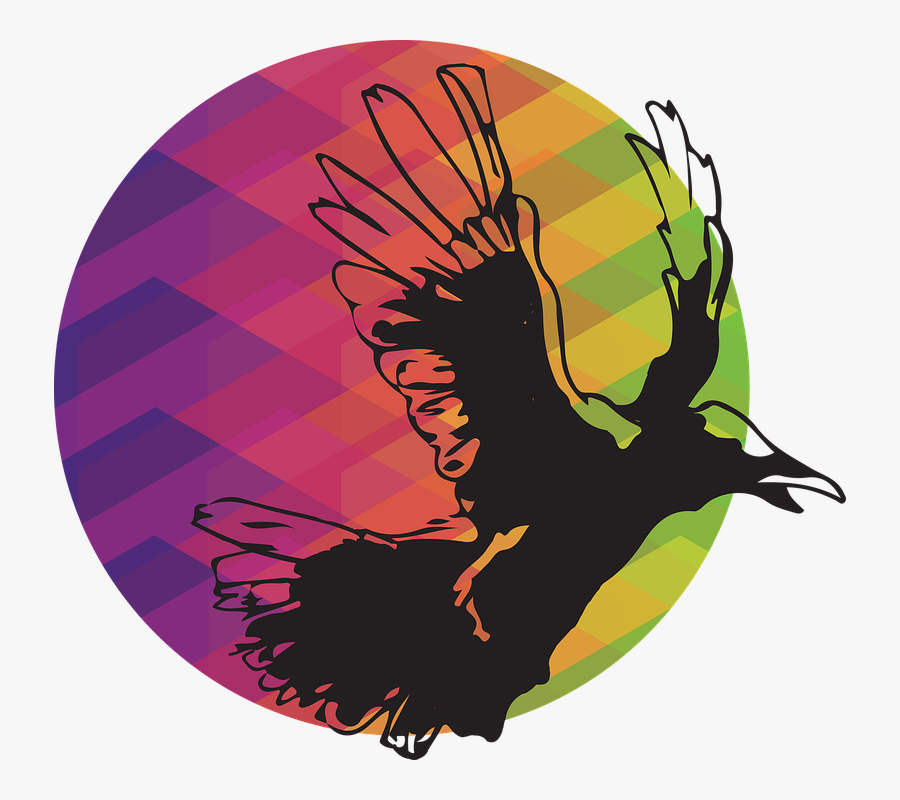 Crow, Raven, Ball, Bird, Blackbird - Gambar Logo Burung Gagak, Transparent Clipart
