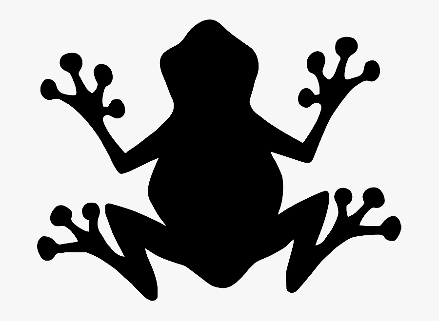 Image - Tree Frog Silhouette, Transparent Clipart