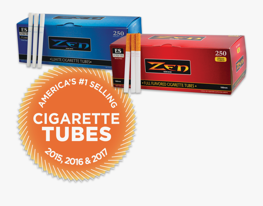 Zen Cigarette Tubes - Zen Cigarettes, Transparent Clipart
