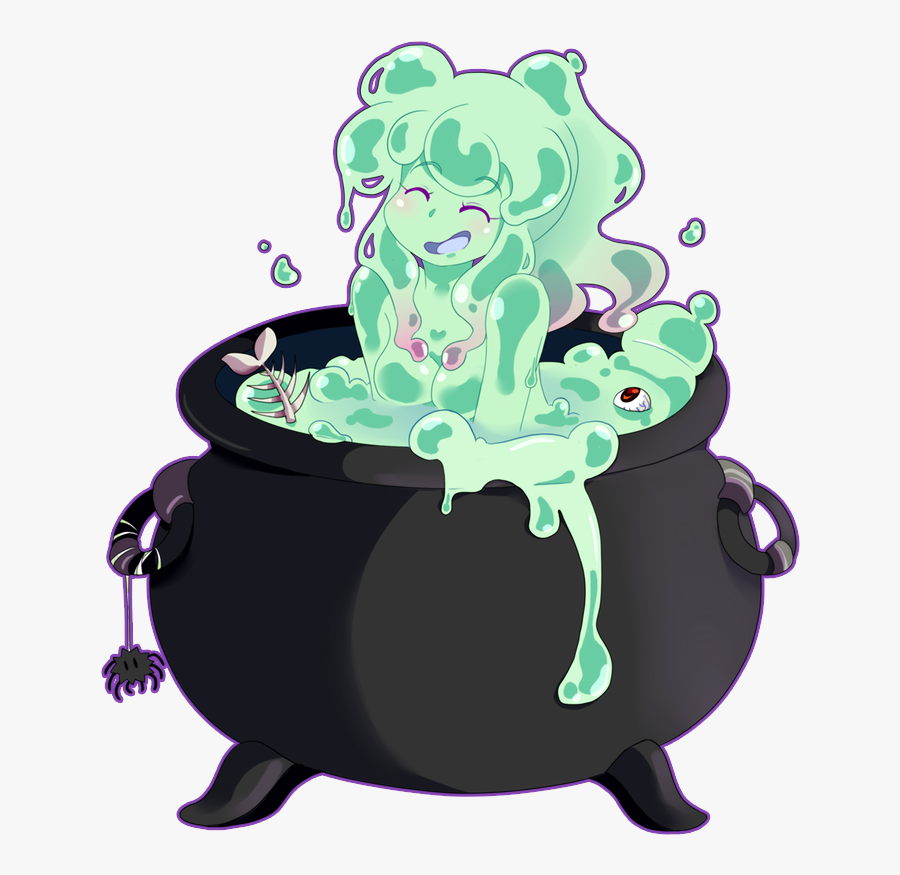 Slimey Witches Brew Illustration Free Transparent Clipart