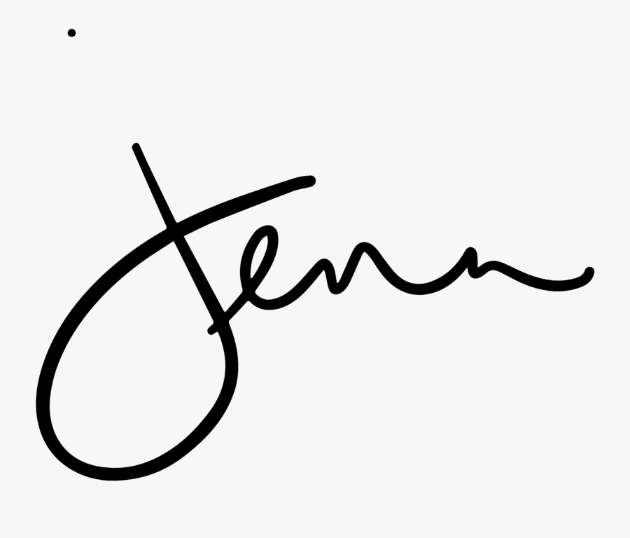 Jenn - Calligraphy, Transparent Clipart