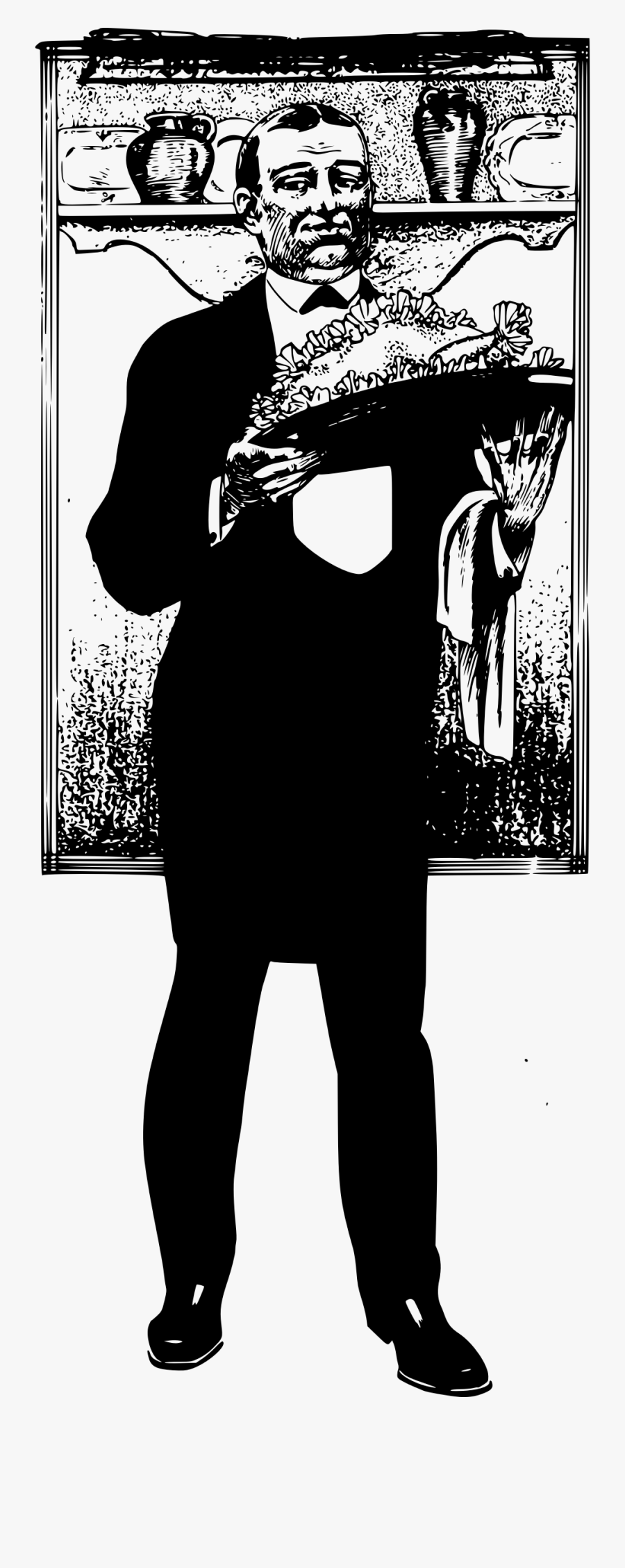 This Free Icons Png Design Of Thanksgiving Butler - Illustration, Transparent Clipart