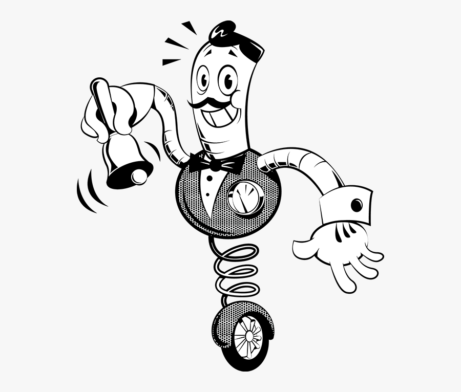 Robot Butler Drawings, Transparent Clipart