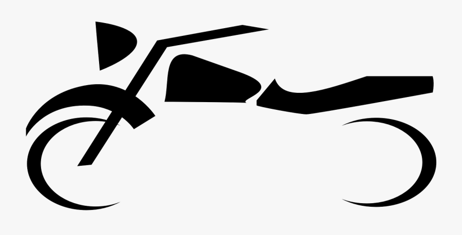 Motorcycle Bike Symbol Free Picture - Simple Motorcycle Tattoo, Transparent Clipart