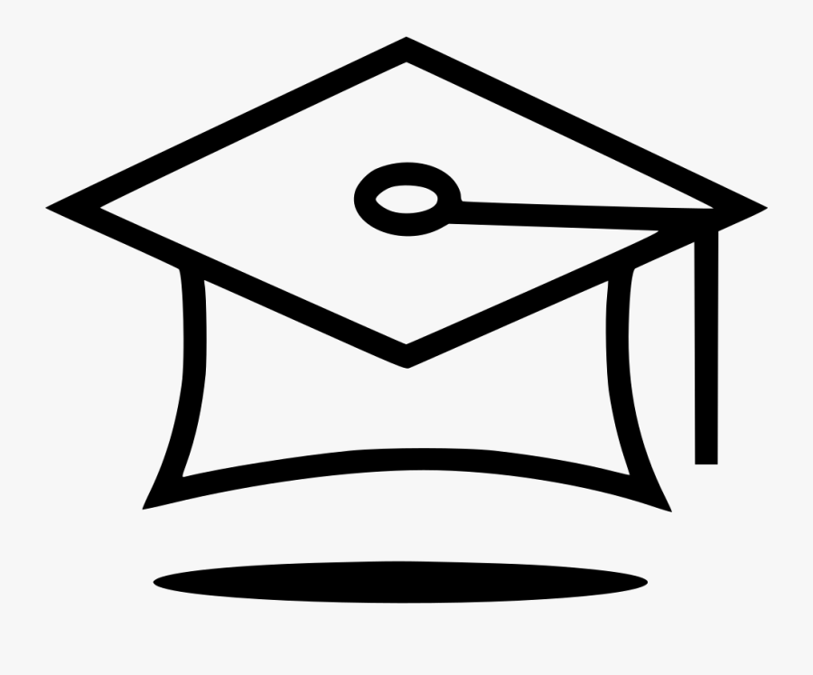 Png File Svg - Graduation Cap Drawing Simple, Transparent Clipart
