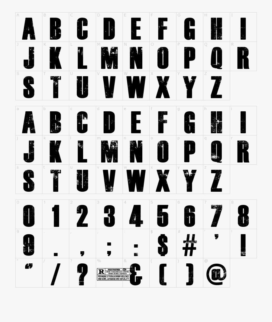 Clip Art Dead Kansas Font - Block Font, Transparent Clipart