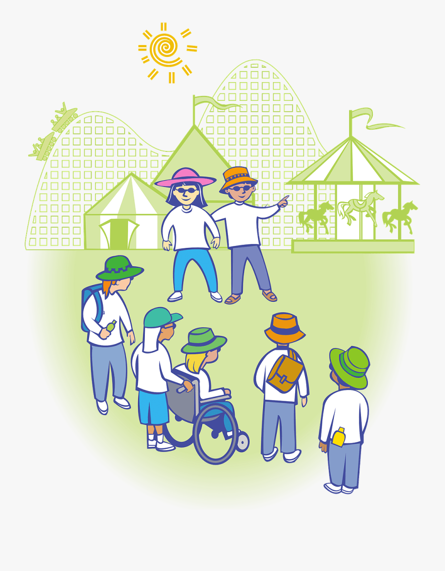 Inclusion, Children With Disabilities - Amusement Park Clipart, Transparent Clipart