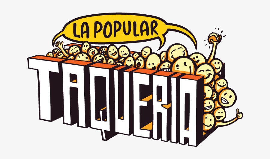 La Popular Taqueria Logo Vector - Illustration, Transparent Clipart