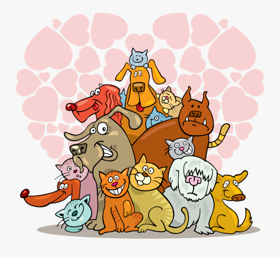 Cats And Dogs Illustrations, Transparent Clipart